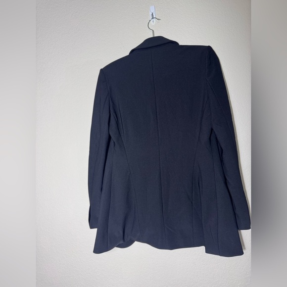 Boston Proper Black Blazer Jacket One Button & No Button Sleeves Size Small - Picture 9 of 13